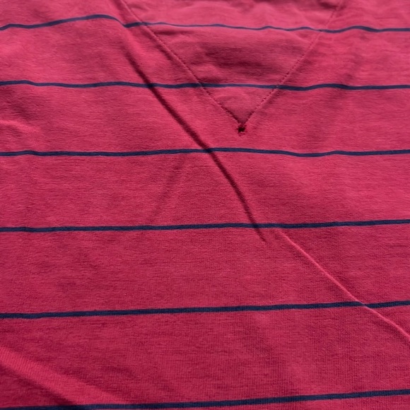 Vintage Tommy Hilfiger Men's Red Striped Shirt - Picture 9 of 10